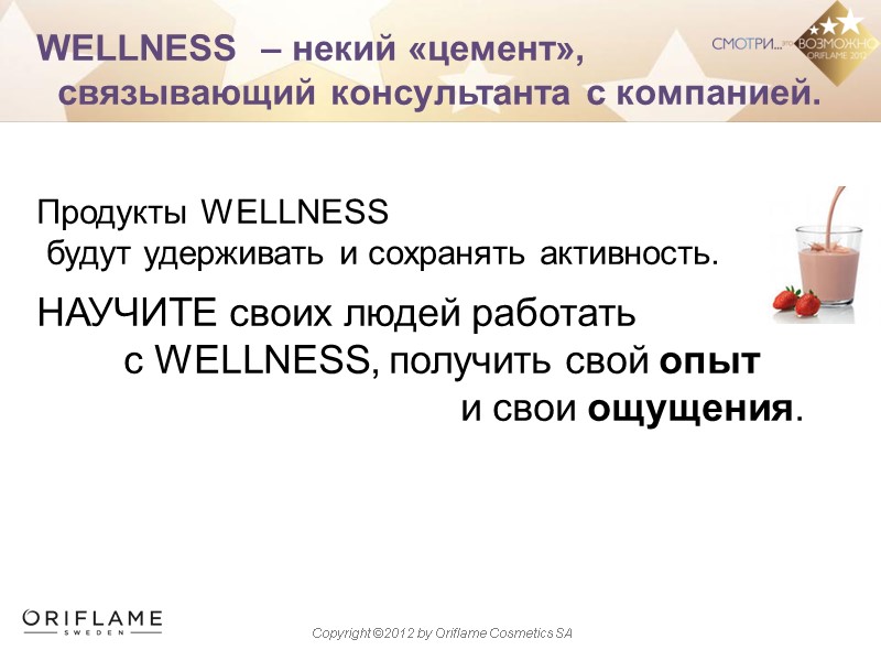 WELLNESS  – некий «цемент»,         